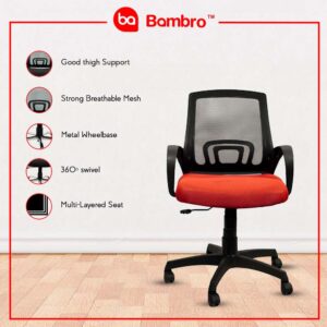 Bambro B021 Office Chair with Adjustable Armset